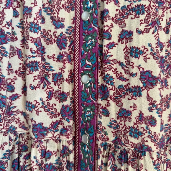 Sezane Floral Mini Dress - Pink and Blue - Picture 8 of 12